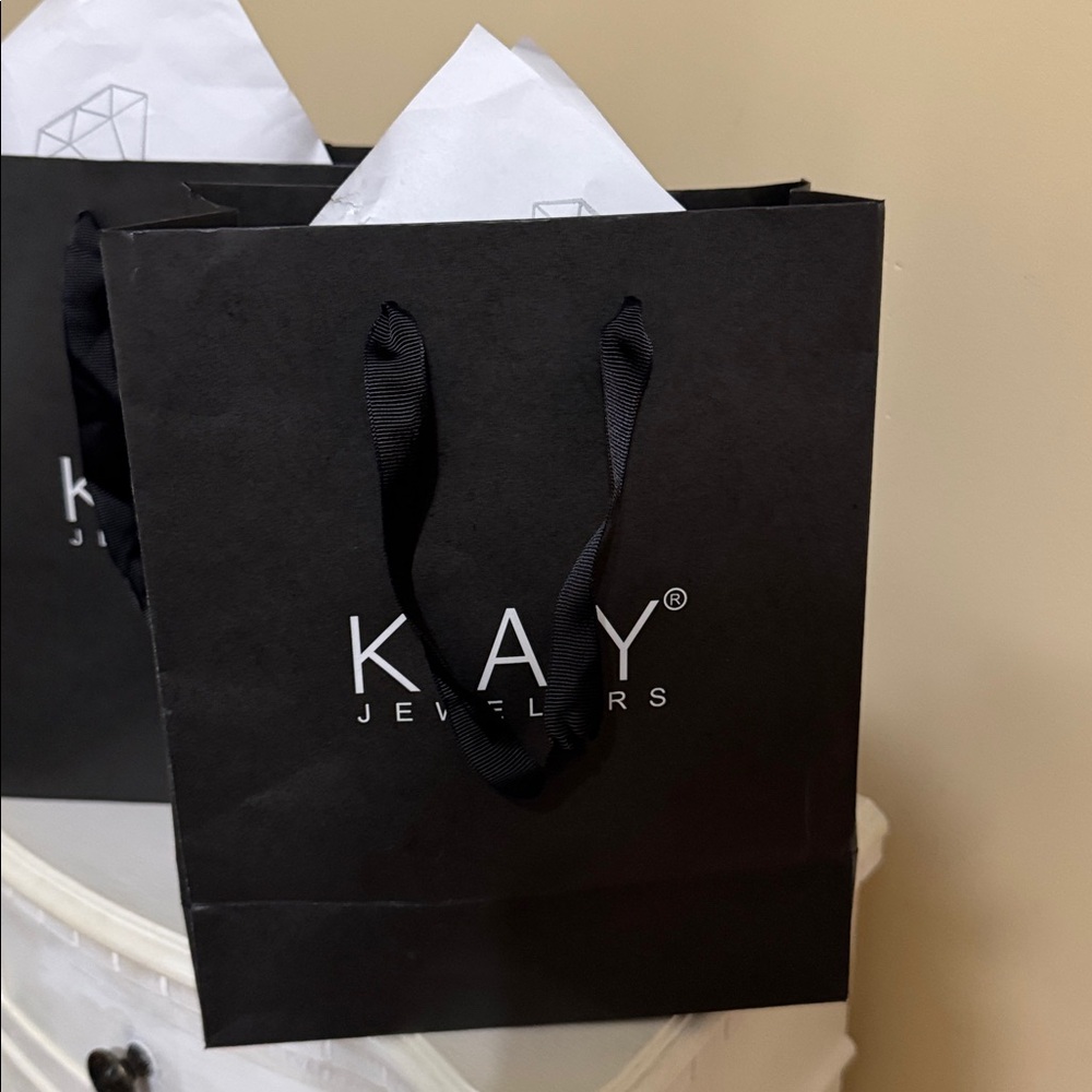 Kay Jewelers Black Set of 2 Shopping Bags - Picture 2 of 4